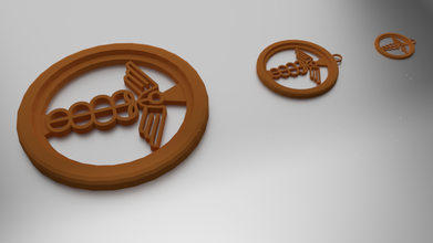 3d print glass coaster hermes pendant model in pendants 3dexport jewelry cup liquor greek 3d print model - Mito3D