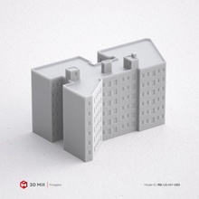 3d Yazdır minyatür bina rb us ny 093 yazdırılabilir model mimari ev Kent kentsel stl 3dprint 3dmodel yapı pencere Sanayi dış modüler 3dasset kapı sokak minyatürler 3d print model - Mito3D