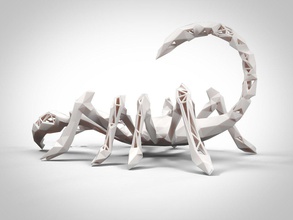 3d print model scorpion king statue art lattice toy stylized design sculpture 3d print model - Mito3D