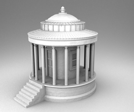 3d impresión Listo modelo arquitectura miniateure escultura exterior casa edificio antigüedad ruina abandonado griego romano destruir estatua rompió miniaturas 3d print model - Mito3D