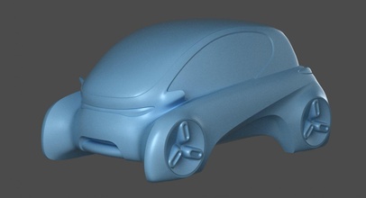 3d imprimable voiture impression modèle in véhicule 3dexport 3dprint 3dsmax 3dmodel concept conceptuel vray prototype ville miniature 3dcarmodel 3d print model - Mito3D