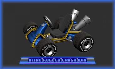 3d printable crash team racing nitro fueled based bandicoot print model in toys 3dexport cart win 3dprinter stl detailed 3d print model - Mito3D