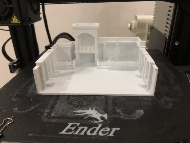 3d imprimible fachada aire libre artículos casa arquitectura 3dprinting clásico ender3 3D print model - Mito3D