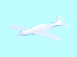 3d rigged airplane mode utva lasta 1 free aircraft aeroplane training light tandem hunter trainingplane 3d print model - Mito3D