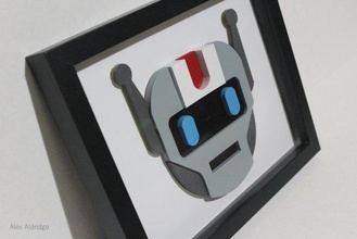 3d robot emoji microsoft ikon kopya hayran Sanat 3d print model - Mito3D