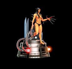 3d heykel hanım ölüm vuruşu x yazdır model in canavarlar yaratıklar 3dexport menx uğur böceği 3d print model - Mito3D