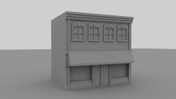 3d standar building shop architecture 3dprint printable ready-to-print ready-to-use 3d print model - Mito3D
