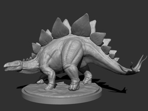 3d stego printing print model in figurines 3dexport dinosaur wild herbivore lizard sculpture printable animal nature extinct 3d print model - Mito3D