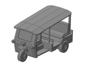 3d tuk car model - a0001 print in vehicle 3dexport stl step iges cnc artcam aspire decors tuktukcar 3d print model - Mito3D
