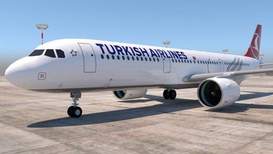 3d turco companhias aéreas a321 neo airbus 321 néon avião comercial aeronave jato unidade irreal 3d print model - Mito3D