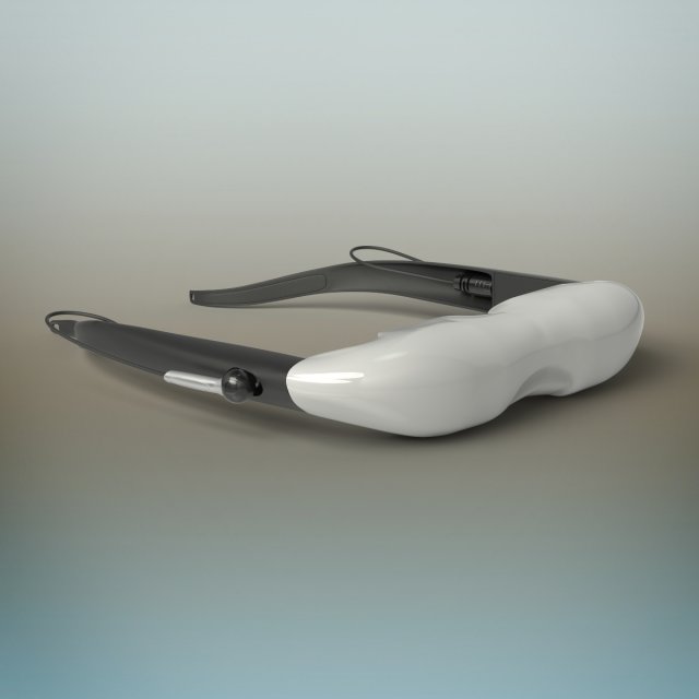3d vídeo vidro modelo in 3dexport vr virtual realidade óculo engrenagem matriz aumentado lente fone ouvido óculos unidade cinemizer oled controlo remoto estéreo 3D print model - Mito3D