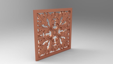 wall decor panel 3d model in miscellaneous 3dexport handmade handcarve classic vintage carved 3dwall walldecor cnc cutting decoration 3d print model - Mito3D