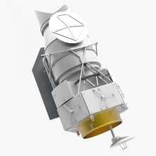 3d wfirst model in 3dexport space probe mission nasa science usa exploration explore spacecraft exoplanet field infrared survey telescope delta iv heavy 3d print model - Mito3D