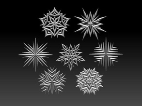 in 3dmax converted to 3dm stl obj formats ready print 3d model sculpture 3dexport star stars sun planet snow snowflake year christmas holiday poly art sculptures 3d print model - Mito3D