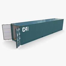 40ft shipping container cai v3 cargo foot sea box industrial ship crate interior dock 3d print model - Mito3D