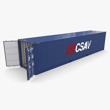 40ft Versand Container Schrauben v2 Ladung Fuß Meer Box industriell Schiff Kiste Innere Dock 3d print model - Mito3D