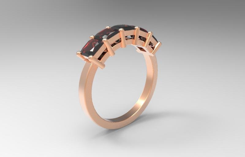 4 carati anello karat 3D print model - Mito3D