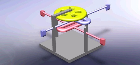 4 side shaping machine mechnicalprojects scotchyoke 4sideshaping 3d print model - Mito3D