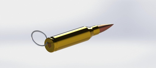 50 cal balas conjunto las imprimible llaveros 3d print model - Mito3D