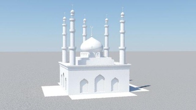 5 pilastri moschea gratuito 3d modello 3d print model - Mito3D