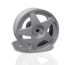 5 spokes rim - print model 3d wheel car tire spare ferrari racing tyre race slot hobby diy 3d print model - Mito3D