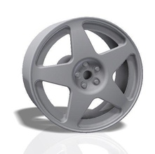 5 spokes rim - print model 3d in automotive 3dexport wheel tire spare car race racing sport slot ferrari hobby diy 3d print model - Mito3D