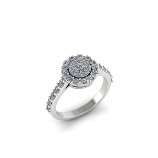 67 anillo anillos solitario libra esterlina imprimible diamante platino brillante Boda compromiso joya joyería plata delicado ligero oro blanco 3d print model - Mito3D
