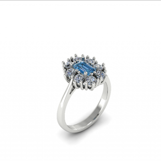 68 hermoso hembra anillo anillos solitario libra esterlina imprimible diamante platino brillante Boda compromiso joya joyería plata delicado ligero oro blanco 3d print model - Mito3D