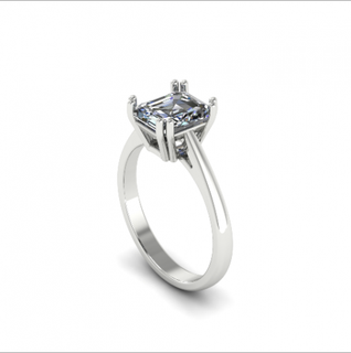 69 anillo anillos solitario libra esterlina imprimible diamante platino brillante Boda compromiso joya joyería plata delicado ligero oro blanco 3d print model - Mito3D