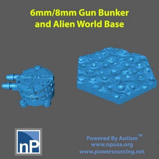 6mm 8mm postazione alieno paesaggio esadecimale base gratuito gioco Accessori epico polivalente batttech scifi terreno tavolo 3d print model - Mito3D