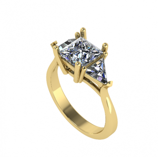 76 femelle bague anneaux solitaire sterling imprimable diamant platine brillant mariage engagement bijou bijoux argent délicat lumière or blanc 3d print model - Mito3D