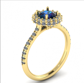 80 femelle bague anneaux solitaire sterling imprimable diamant platine brillant mariage engagement bijou bijoux argent délicat lumière or blanc 3d print model - Mito3D