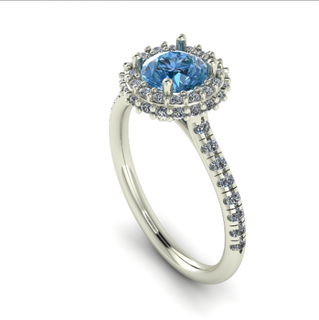 83 femelle bague anneaux solitaire sterling imprimable diamant platine brillant mariage engagement bijou bijoux argent délicat lumière or blanc 3d print model - Mito3D