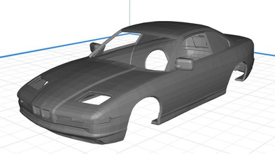 850 csi printable body car 3d print model in automotive 3dexport german miniz tamiya slot scalextric automobile auto carro v12 3d print model - Mito3D