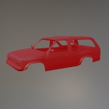 87 nissan pathfinder-terrano printable car body 3d print model in vehicle 3dexport miniz vintage diecast slotcar tamiya kyosho radiocontrol crawler scalextric rc hobby 110 118 124 132 3d print model - Mito3D