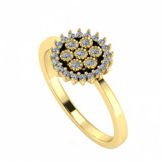 89 fêmea anel argolas solitário esterlina imprimível diamante platina brilhante Casamento noivado jóia jóias prata joalheria delicado luz ouro branco 3d print model - Mito3D