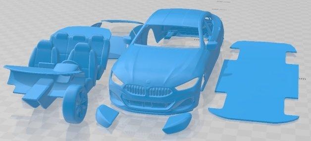 8 séries gran coupé 2020 imprimable voiture séparé pièces automobile fente scalextric tamiya rc miniz loisir micro 3d print model - Mito3D