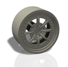 8 spokes rim - print model 3d in automotive 3dexport tire car tuning wheel racing rally speed tyre pirelli vehicle sport auto fast slot hobby diy 3d print model - Mito3D