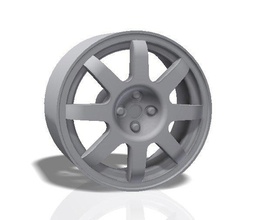 8 raggi rim - stampa modello 3d di la ruota pneumatico auto ricambio gara racing rally sport hobby il fai da te automotive 3d print model - Mito3D