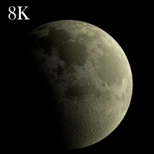 8k Luna 3 materiali poli spazio scifi sci fi struttura pianeta cielo 3d print model - Mito3D
