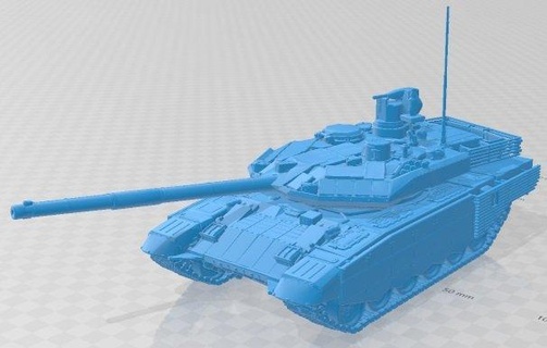 90 sm imprimível tanque automotivo micro escala guerra modelo passatempo rc 3d print model - Mito3D