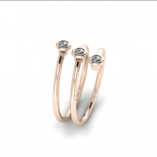 91 belle femelle bague anneaux solitaire sterling imprimable diamant platine brillant mariage engagement bijou bijoux argent délicat lumière or blanc 3d print model - Mito3D
