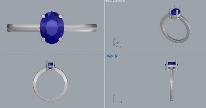 925 sterling silver oval gemstone ring ovalring gemstonering silverring engagementring scanned 3d models jewelry rings castingring 3dmmodel elegantjewelry 3dmfile zipfile rhinofile stepfile objfile 3d print model - Mito3D