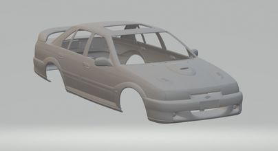92 falcão gt diecast slot car slotcar fenda carro quente hotwheels rc sedan raça 3d print model - Mito3D