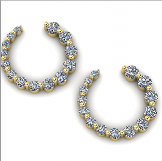93 pendientes anillos solitario libra esterlina imprimible diamante anillo platino brillante Boda compromiso joya joyería plata delicado ligero oro blanco 3d print model - Mito3D