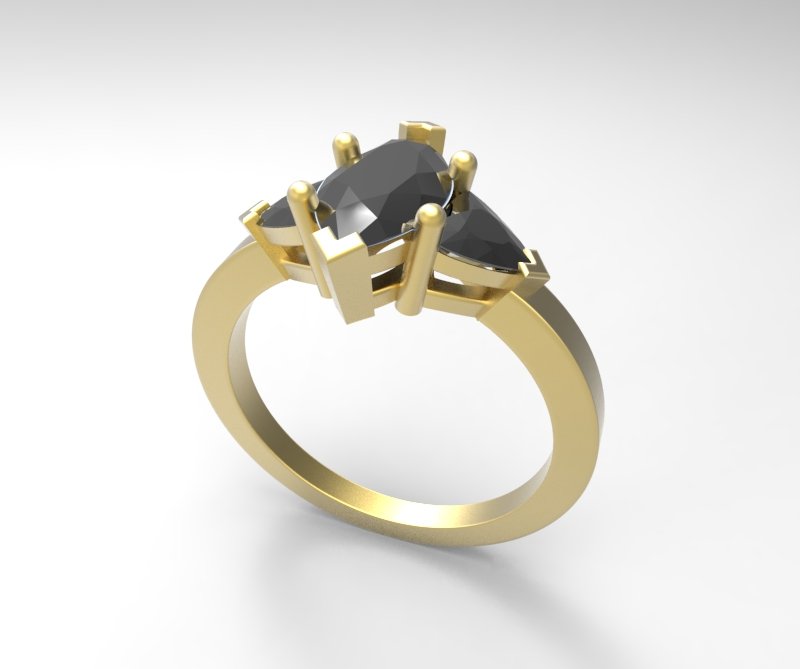 99 marquise ring 3D print model - Mito3D
