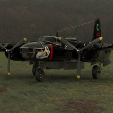 ab 26c invasore aeromobili aereo combattente militare bombardiere 3d print model - Mito3D