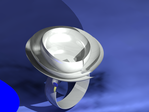 abstracción of flor anillo 5 3d impresión modelo in anillos 3dexport argentina joyeria 3d print model - Mito3D