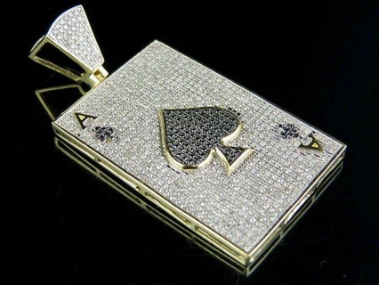 ace diamond pendant 4 pendants antique luxury rapper hiphop jewelry necklace gemstone elegant celebrity style jewellery bling gem urban custom vintage game 3d print model - Mito3D