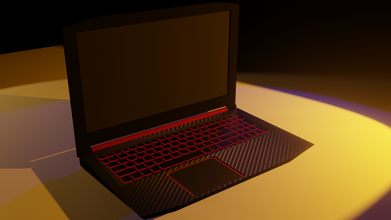 acer nitro 5 laptop free 3d model in computer 3dexport pc game lowpoly low-poly lowpolygon render 3d print model - Mito3D